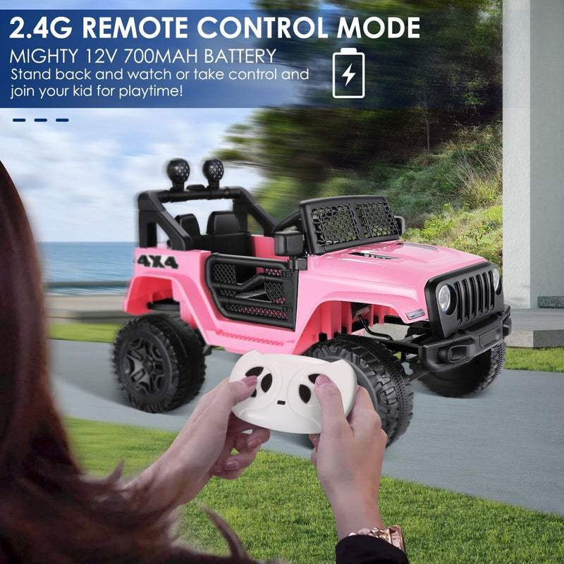 12V/24V Electric Kids Ride-On Jeep Car with Power Wheels, Music, and Remote Control