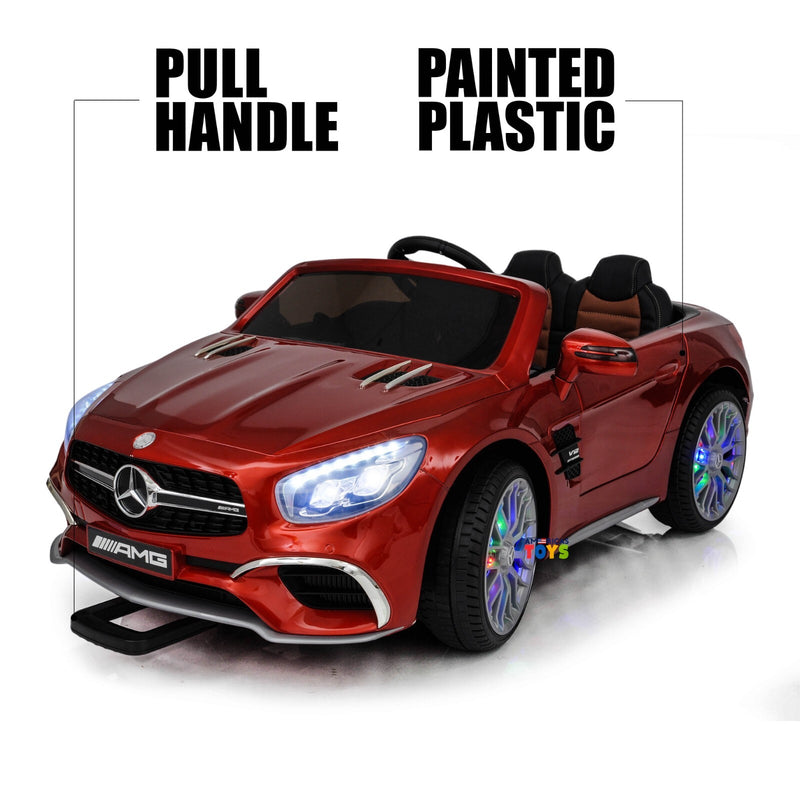 Kids Ride-On Remote Control Car with MP4 Screen LED Wheels Licensed Mercedes-Benz Various Colors
