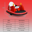 HONEY JOY TQ10161 12V Remote-Controlled Bumper Car for Toddlers