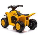 CAT 6V Yellow Toddler Electric ATV Quad with Foot Pedal Control