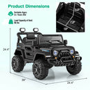 12V Children’s Ride-On Truck with Remote Control, Treaded Tires, 3 Speed Settings and LED Lights