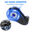 Set of 2 24V 40000RPM Gearbox Motors for Kids Ride-On Cars