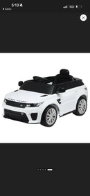 Land Rover Range Rover Sport SVR Electric Ride-On Car in White for Kids Ages 3-7
