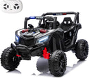 POSTACK 24V Dual Seat Kids Off-Road Ride-On Car with Parental Remote Control