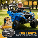 12V Battery-Powered UTV with 4-Wheel Suspension and Remote Control for Kids Ages 3-5, Speeds Up to 3.11 MPH
