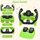 Redcrab Steering Wheels Brake And Gas Pedals Toy For Kidspretend Driving Seat