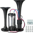 12V Dual Trumpet Air Horn - 120dB Waterproof Universal Fit for Vehicles