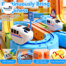 Toddler-Friendly Electric Train and Car Track Set for Kids Aged 3 to 8