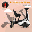 Electric 6V Drift Go Kart for Kids with 360° Spin - White