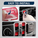 Red Window Button Cover Compatible with 2018-2025 Jeep Wrangler JL Unlimited Sahara Rubicon