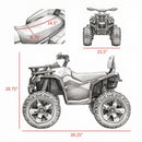 12V Red Children's ATV Ride-On with Music and Headlights