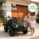 Bluetooth-Enabled Kids' Electric Truck with LED Lights