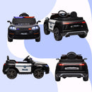 Electric Black SUV Police Car Ride-On for Kids