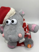 Unique Dan Dee Animated 10-Inch Singing and Shaking Hippo for the Holidays