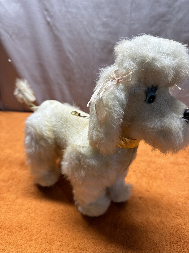 Vintage 1960s Battery Operated Walking Poodle Dog Toy from Japan