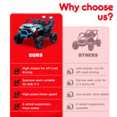 24V Electric UTV for Kids, 400W Ride-On Truck with Parental Remote and LED Lights, Blue