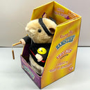 2001 Gemmy Kung Fu Fighting Hamster with Nunchucks in Black Gi