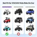 6V Charger for Kids' Ride-On Cars, Black