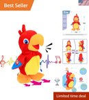 Interactive 8-Inch Plush Talking Parrot Toy for Kids