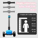 Three-Wheeled Electric Scooter for Children Aged 3 to 8 with LCD Screen and Vibrant Lights