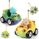 Dino Duo: Yellow and Green Remote Control Dinosaur Vehicles