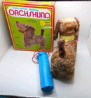 Retro Remote-Controlled Walking and Barking Dachshund Toy 9698 from the 1970s