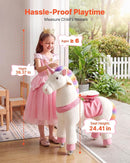 Sturdy Unicorn Ride-On with Secure Pedals: Perfect for Kids 6+, Enjoyable Playtime!