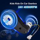 2-Pack 24V 40000RPM Gearbox Motors for Kids Ride-On Cars