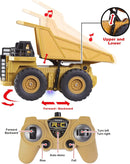 Dual Pack Remote-Controlled Construction Vehicle Toy Set with Friction-Driven Excavator
