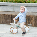 Green Balance Bike for Toddlers 1-3 Years, Adjustable Seat, Quiet Wheels, No Pedals