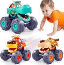 Pull Back Monster Truck Vehicles for Toddlers Ages 1-3 Gift Set