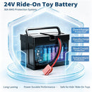 24V 7Ah Rechargeable Power Pack for Children's Electric Ride-On Vehicles