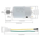 High-Speed 24V 25000RPM RS550 DC Motor with 15 Teeth