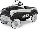 Kids Black Steel Classic Police Car Pedal Ride-On Toy
