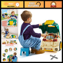 Kids Car Mechanic Tool Set - 60 Pieces with Lights, Sounds, and Steering Wheel