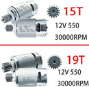 Set of 2 High-Speed 24 Volt RS555 35000RPM 7R Motors (15T) for Fisher Price Power Wheels