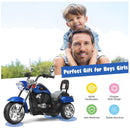 3-Wheel Electric Motorcycle for Kids, Blue