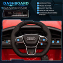 Audi RS e-tron GT Red Electric Ride-On Car for Kids with Remote Control