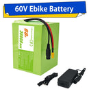 60V 30Ah Lithium Battery with 50A BMS and Charger