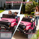 Pink 24V 2-Passenger Electric 4x4 Ride-On Truck with Remote Control