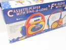 Retro Sing-A-Long Cassette Player with FM Headphones - Brand New Sealed 8620