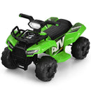 Honeyjoy 6V Electric Quad ATV Ride-On Car for Kids with LED Lights and MP3 - Green