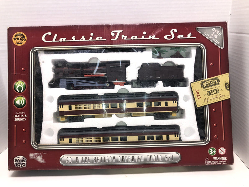 20-Piece Battery Operated Classic Train Set with Lights and Sounds