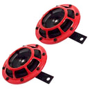 Twin Horn Kit 12V Supertone High/Low Tone with Red Grill - 2 Pieces