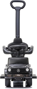Sleek Black Push Car for Toddlers Aged 1 to 3 with Authentic Driving Feel