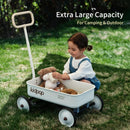PULA-Wild 2-in-1 White Push Walker Wagon for Kids Aged 2.5-8 Years, Supports 33 lbs