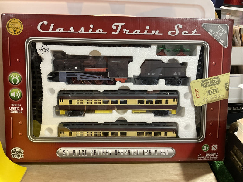 20-Piece Battery Operated Classic Train Set with Lights and Sounds