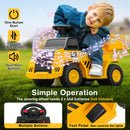 Interactive Dump Truck with One-Button Horn, Adjustable Bed, and Treaded Wheels