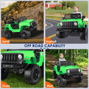 24V Large Kids Electric Ride-On Truck with Parental Remote Control and 2 Seats