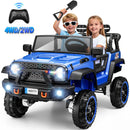 24V Electric 4WD UTV Truck for Kids - 2-Seater Power Ride-On with 4*100W Battery